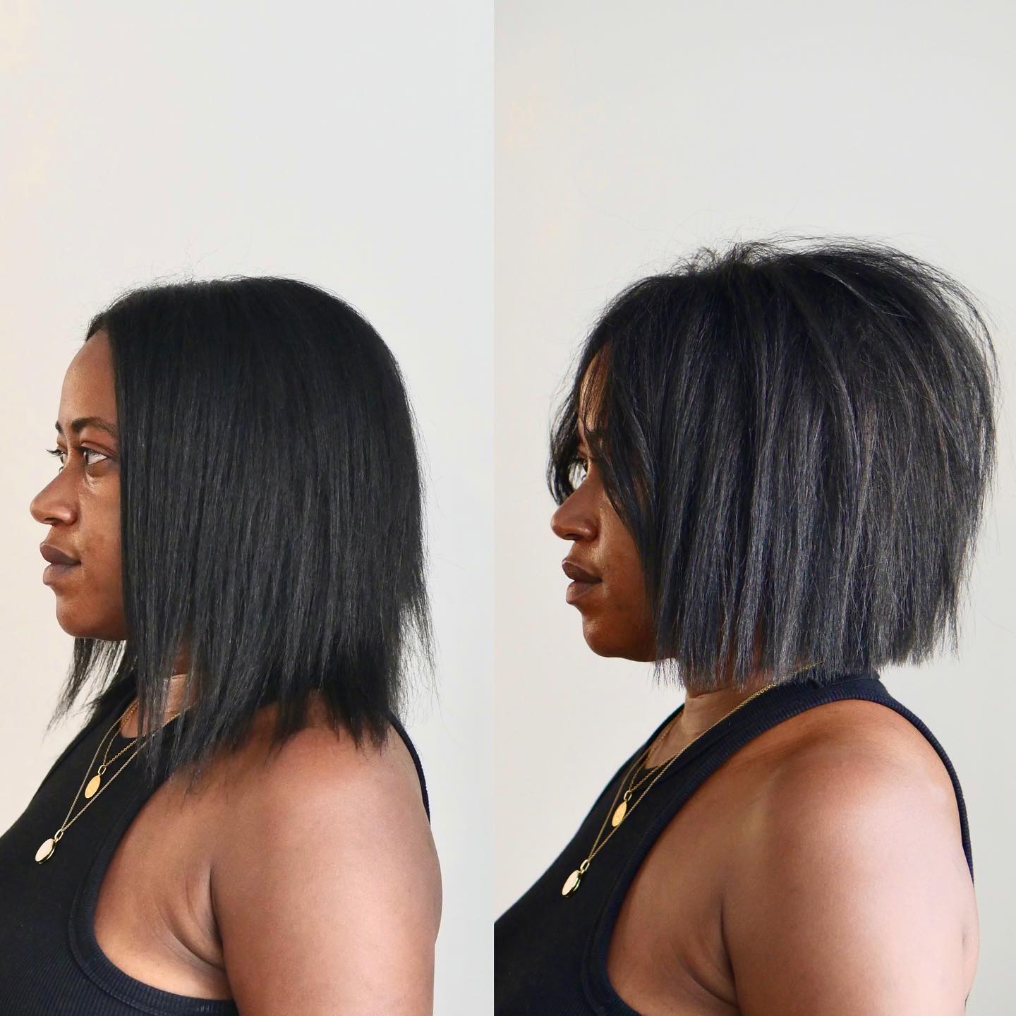 Crisp Bob for Straightened Black Hair