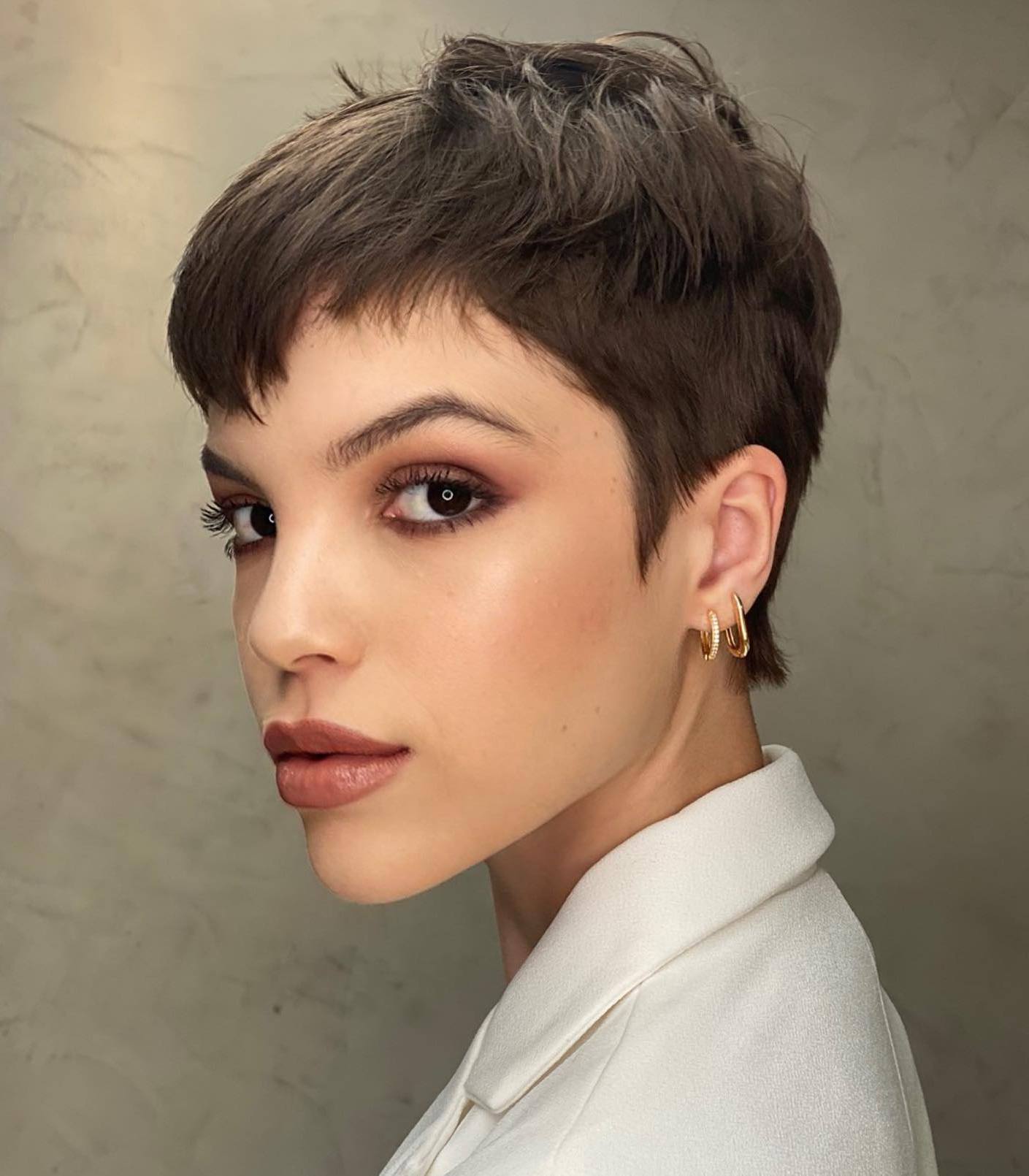 Short Undercut Pixie with Textured Crown